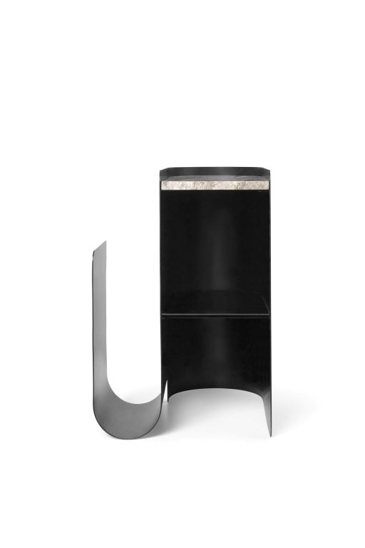 Ferm Living Vault bijzettafel 33x46 black