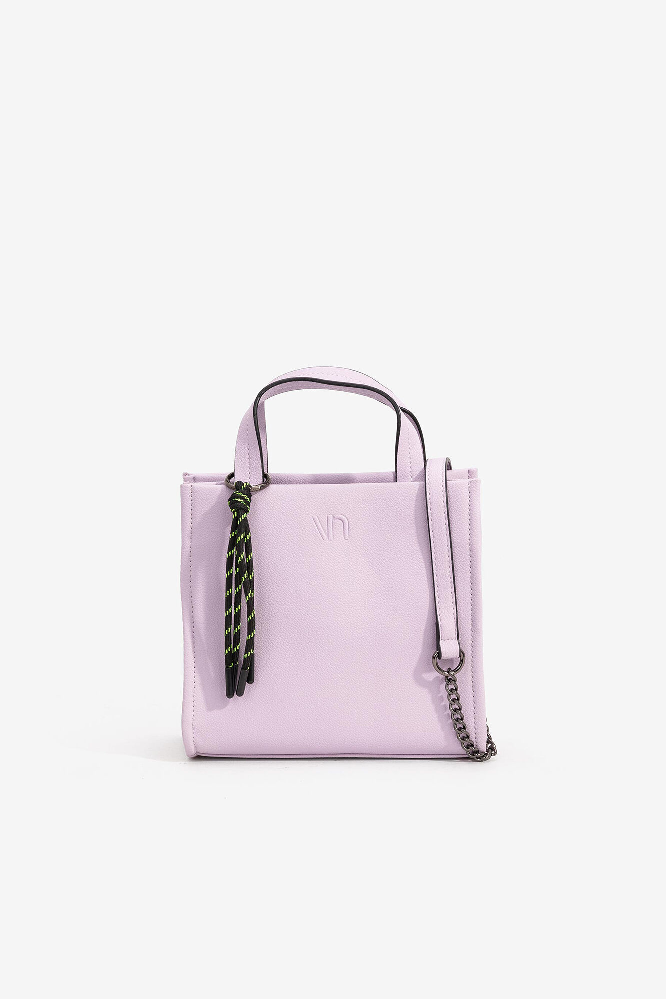 Bolsa urbana rosa contrastante
