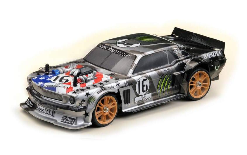 Tourenwagen Fun Maker, Brushless, Grau 1:16, RTR<br>4WD Musclecar im Massstab 1:16