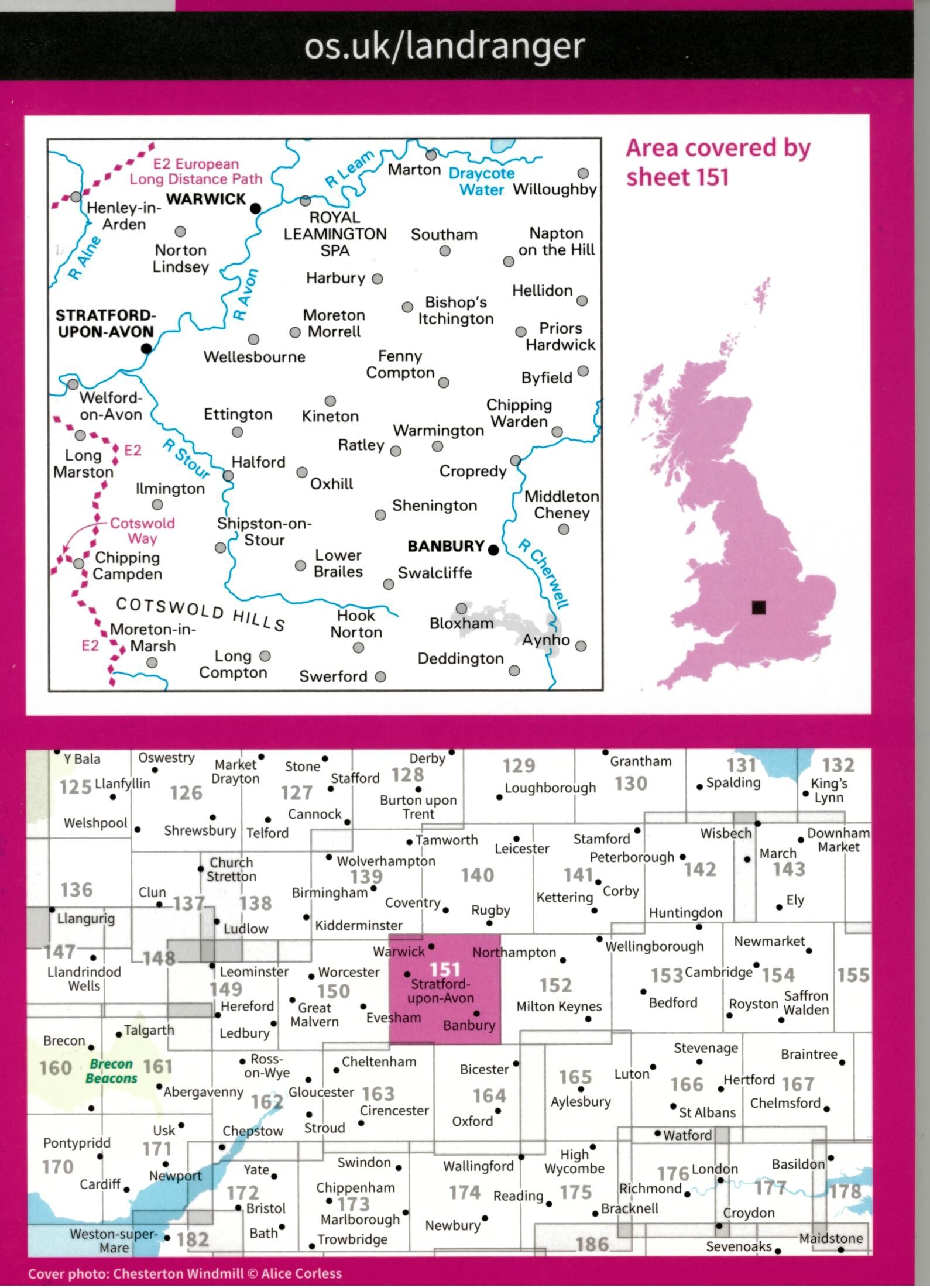 ORDNANCE SURVEY - 151 GB STRATFORD 1 50 000