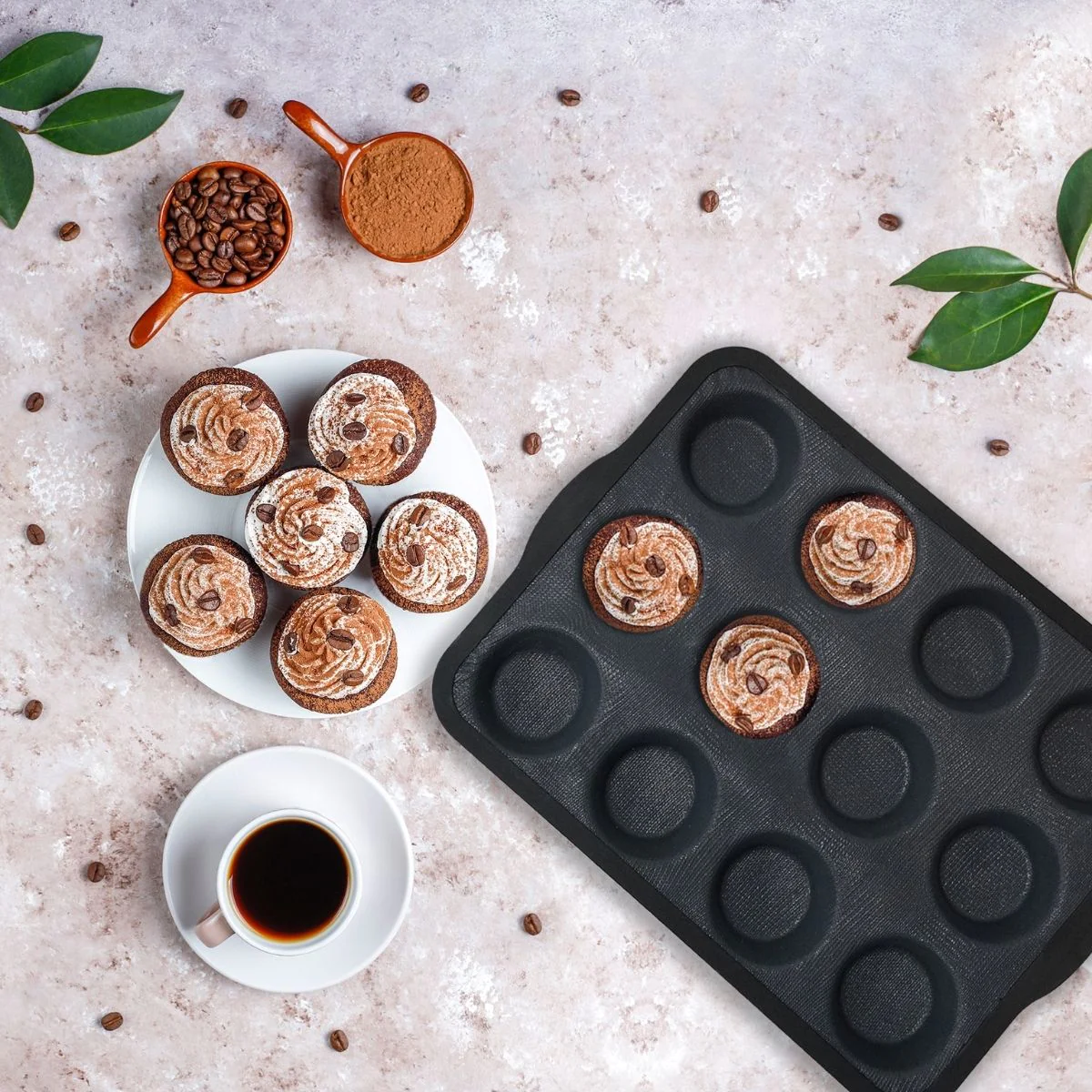 Moule 12 muffins Silicone fibre de verre Zenker
