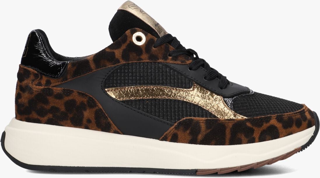 zwarte floris van bommel lage sneakers sfw-10138 suvi