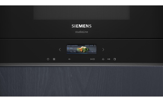 SIEMENS Einbau-Mikrowelle »iQ700 BE732R1B1C Schwarz« 900 W