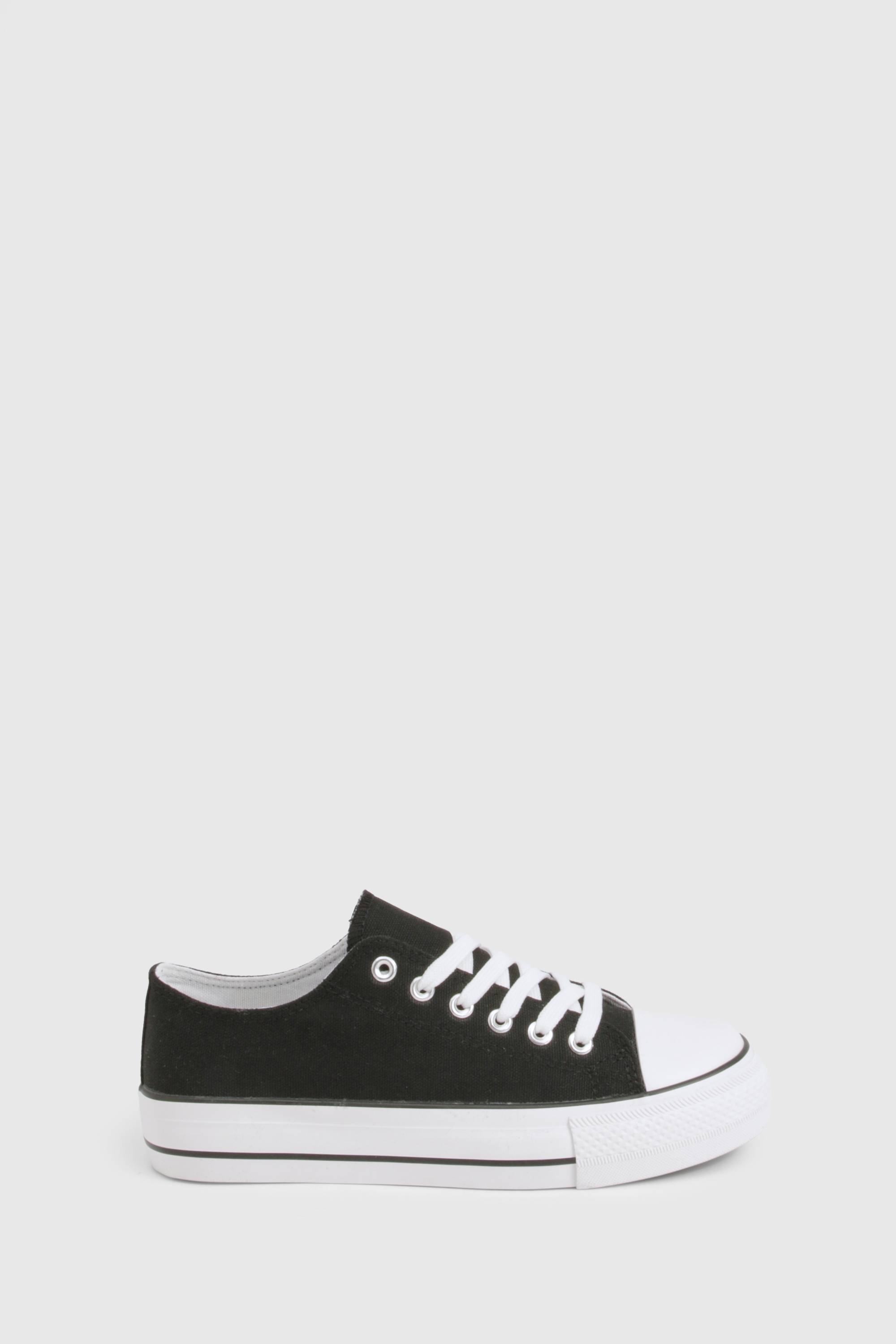 boohoo Baskets basses à plateforme à lacets