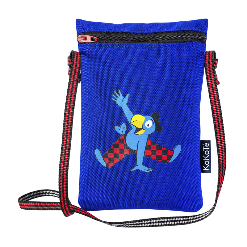 Täschchen Globi Kolibri blau