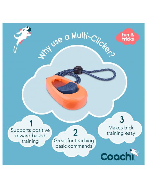 Coachi Multi-Clicker - Hondenopvoeding - Coral Navy