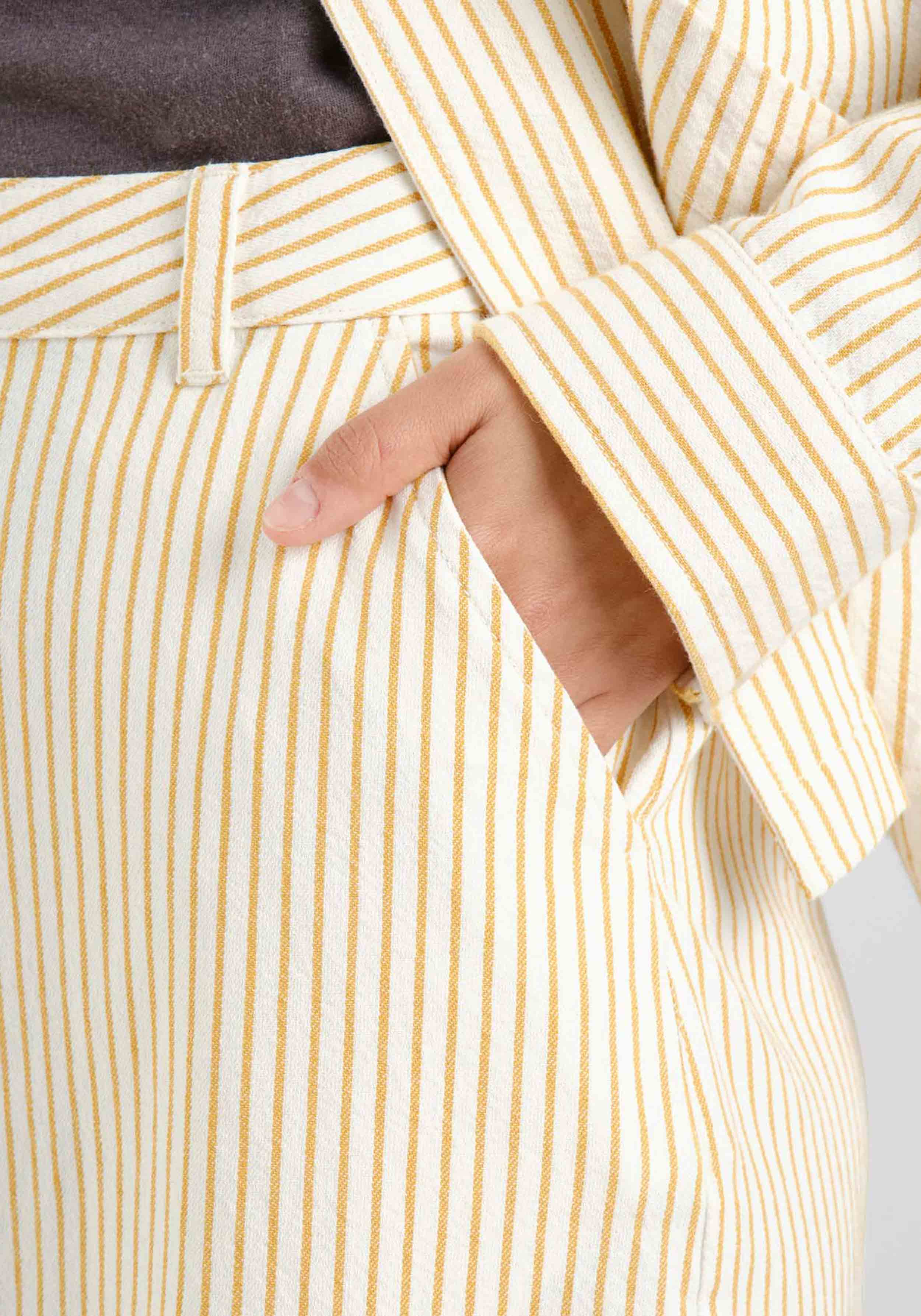 Dedicated Jeans-Rock Finsta Work Stripe Yellow