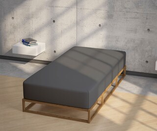 Jersey-Boxspring-Spannbetttuch 180 x 200 cm anthrazit