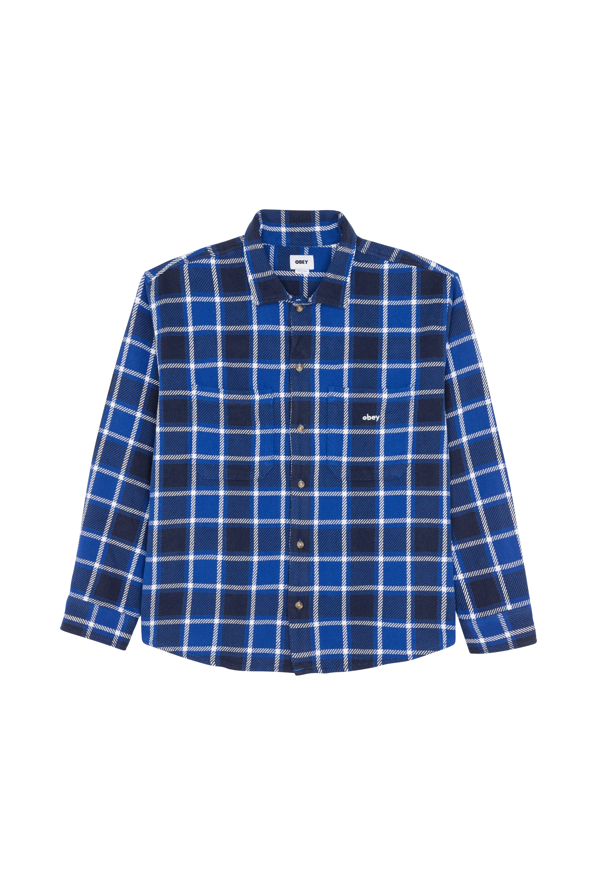 OBEY Chemise BIGWIG PAID SF Bleu