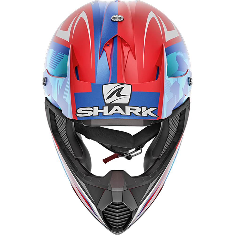 Shark - Casque Varial Replica Tixier Rouge Mat / Bleu / Blanc