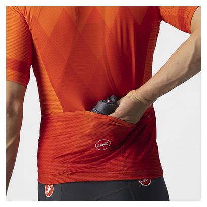 Maillot Manches Courtes Castelli A Tutta Rouge