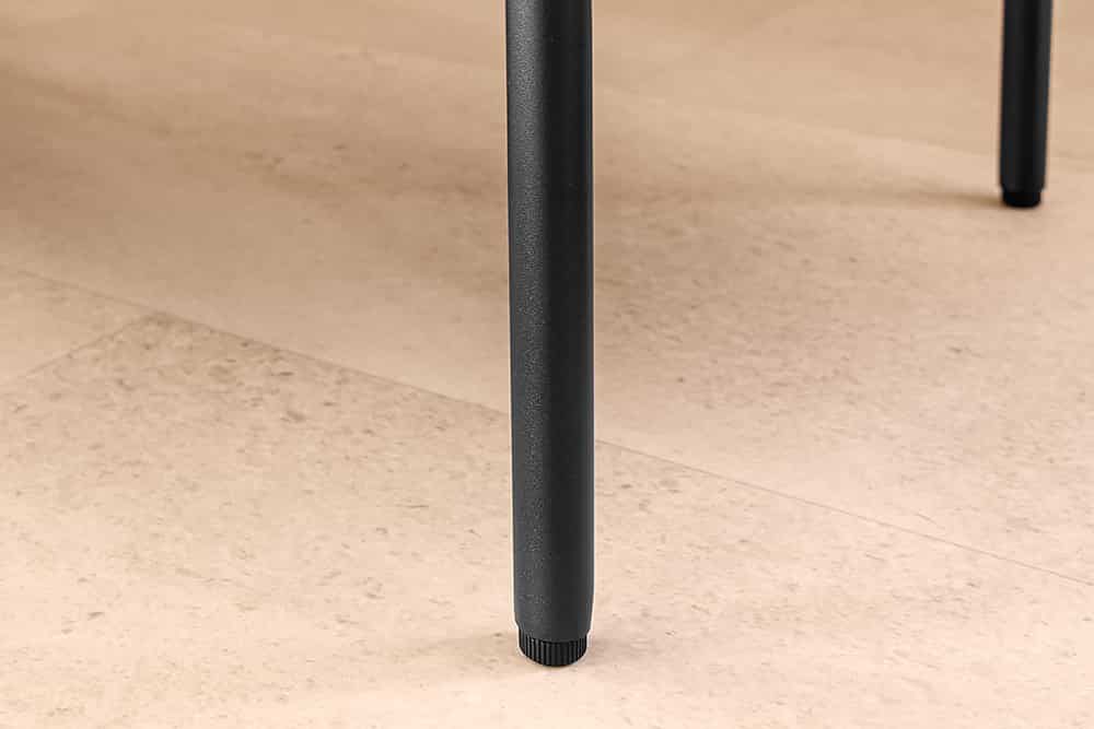 Moderne Truhenbank LOFT 100cm weiß Bouclé Sitzbank mit Stauraum gepolstert schwarz Metall