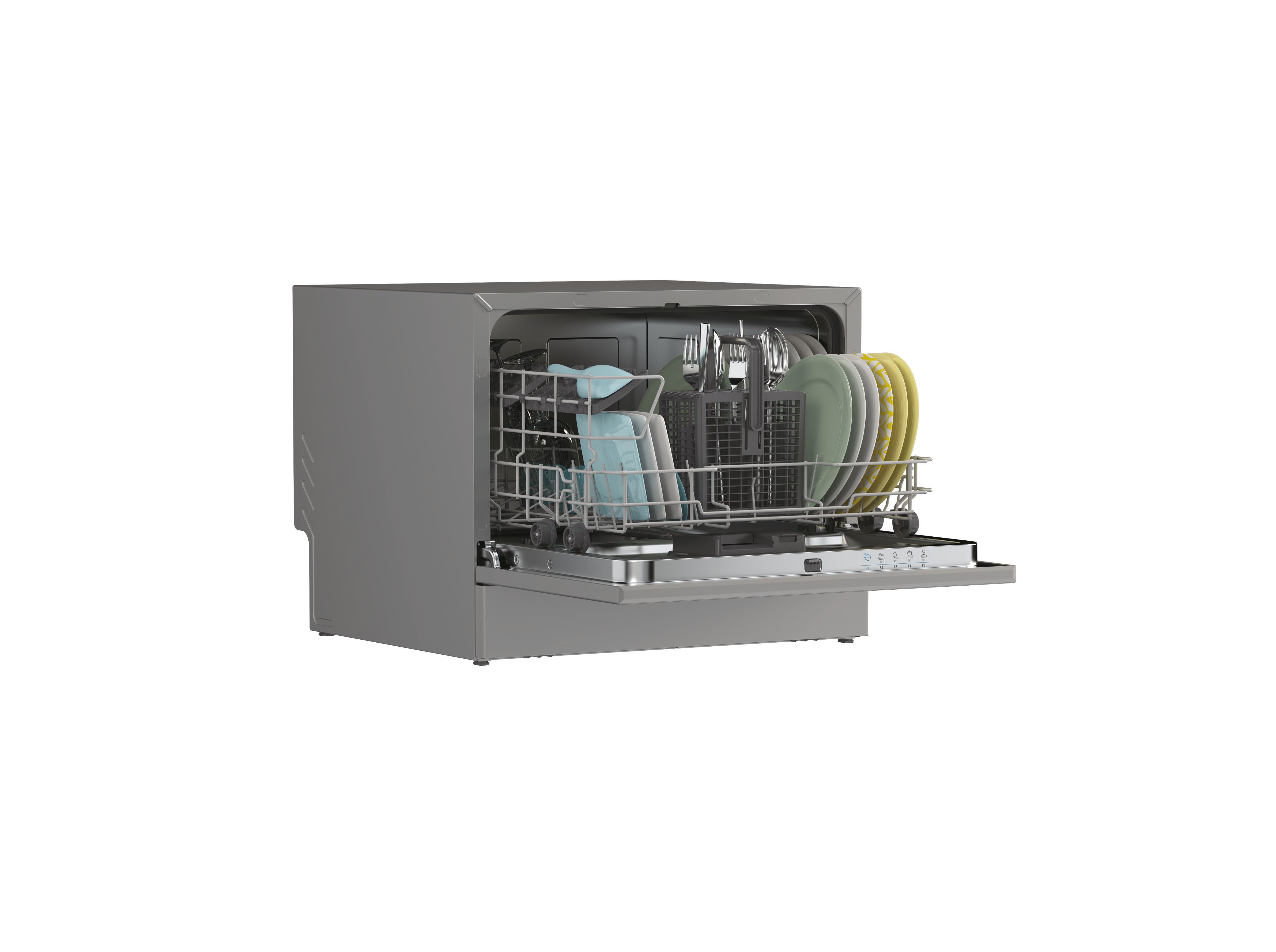 MAQUINA DE LAVAR LOIÇA COMPACTA CANDY CP 6E51LS SILVER E 6CONJUNTOS