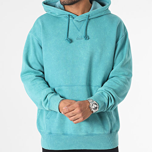 Sweat Capuche All Szn IB4074 Turquoise
