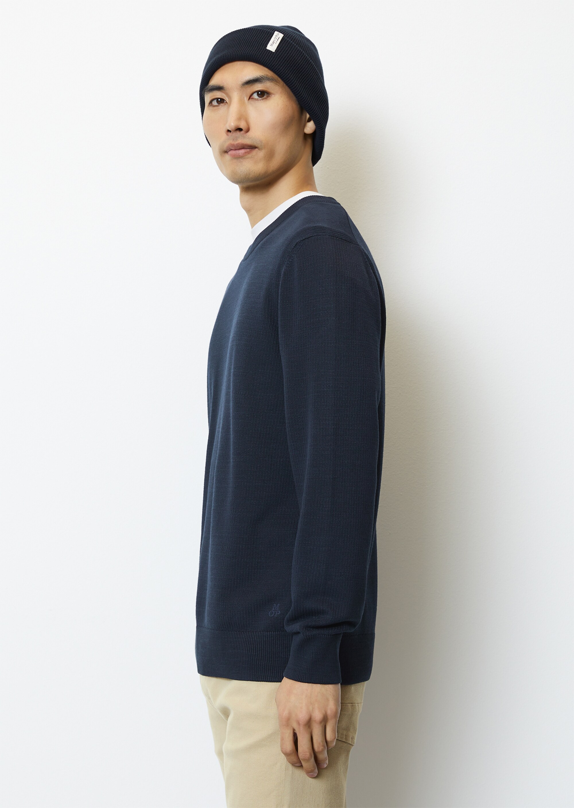 Pullover regular aus fein geripptem Organic Cotton