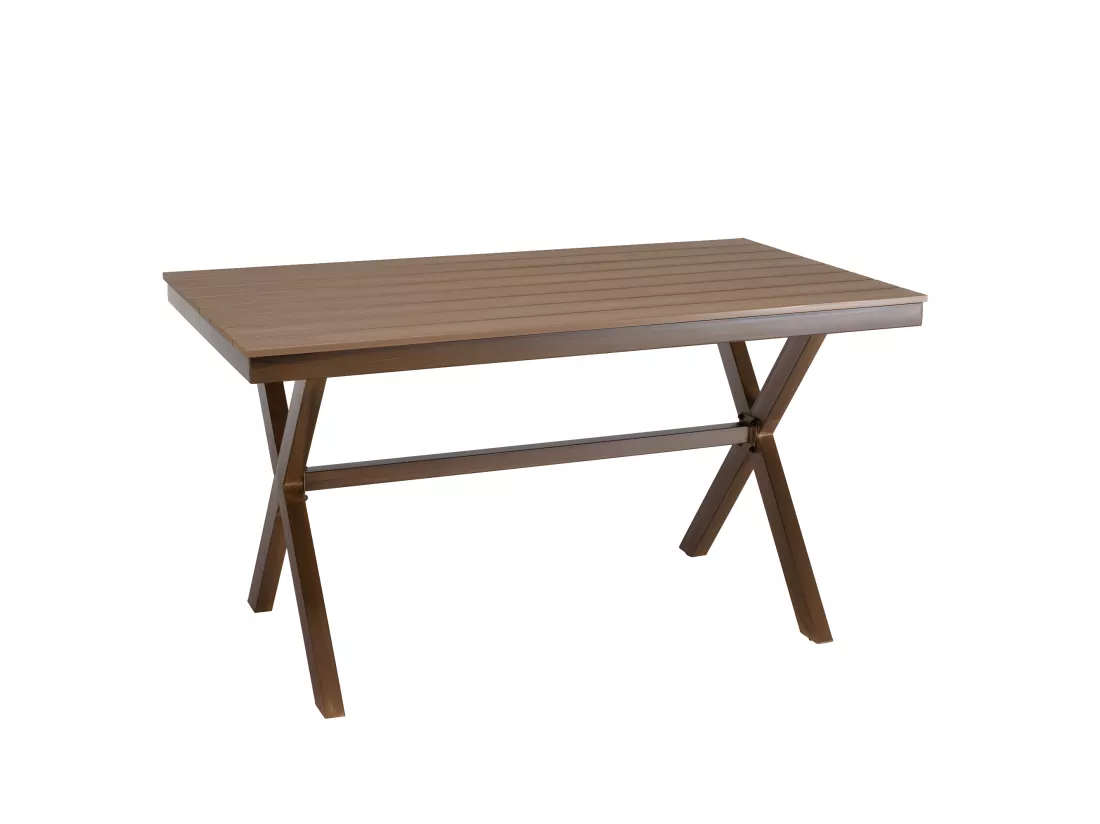 VIANNEY - Table de jardin rectangulaire 4 personnes 140x80cm