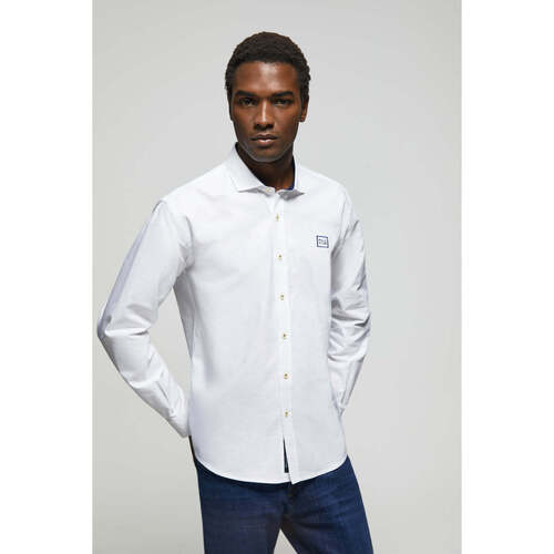 Polo Club - BLOCK FRAME MKT OXFORD SHIRT Blanco