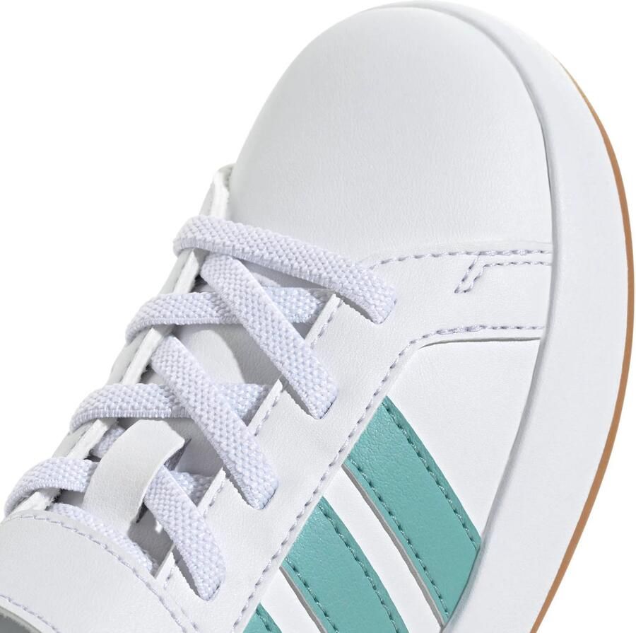Adidas Sportswear Grand Court 3.0 imitatieleren sneakers wit aqua