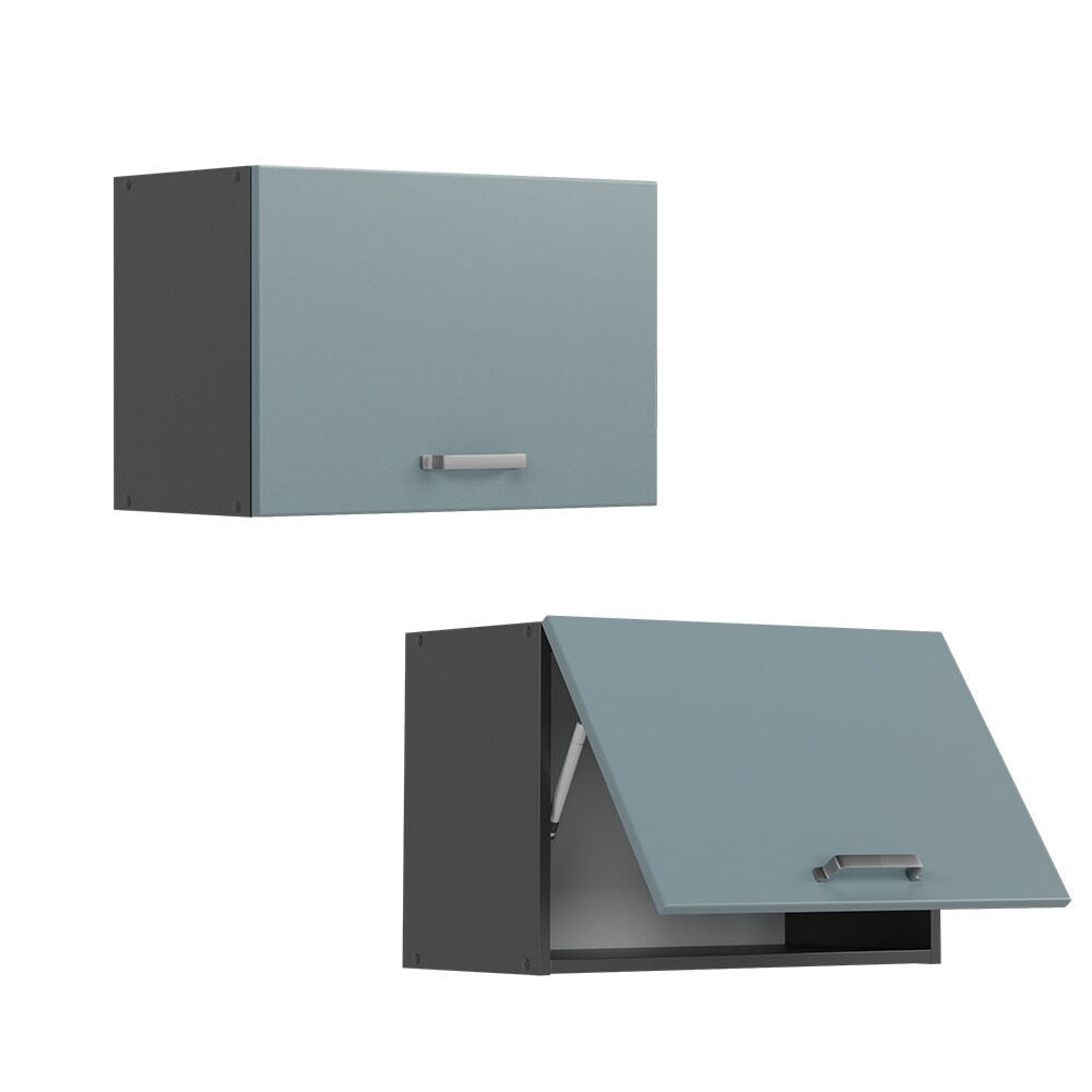 Vicco Hängeschrank flach Küchenschrank R-Line Solid Anthrazit Blau Grau 60 cm modern