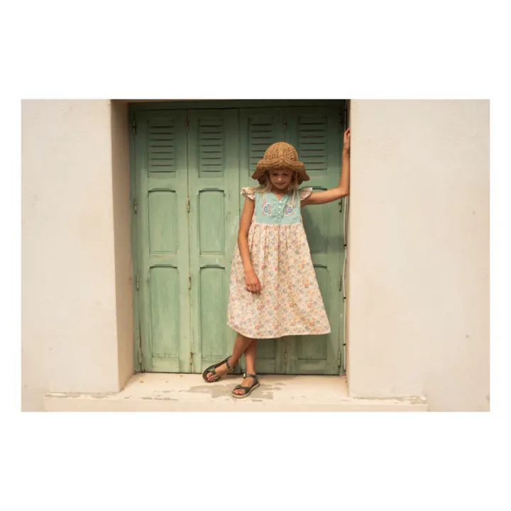 Lali Robe Midi Fleurie | Beige