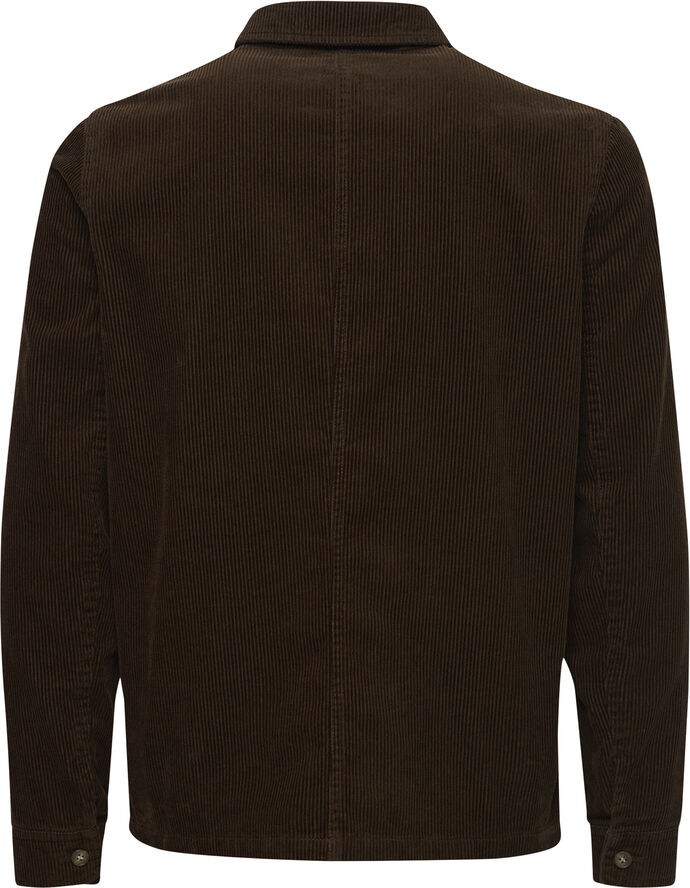 Casual Friday CFJACKSON acid washed corduroy jack Demitasse