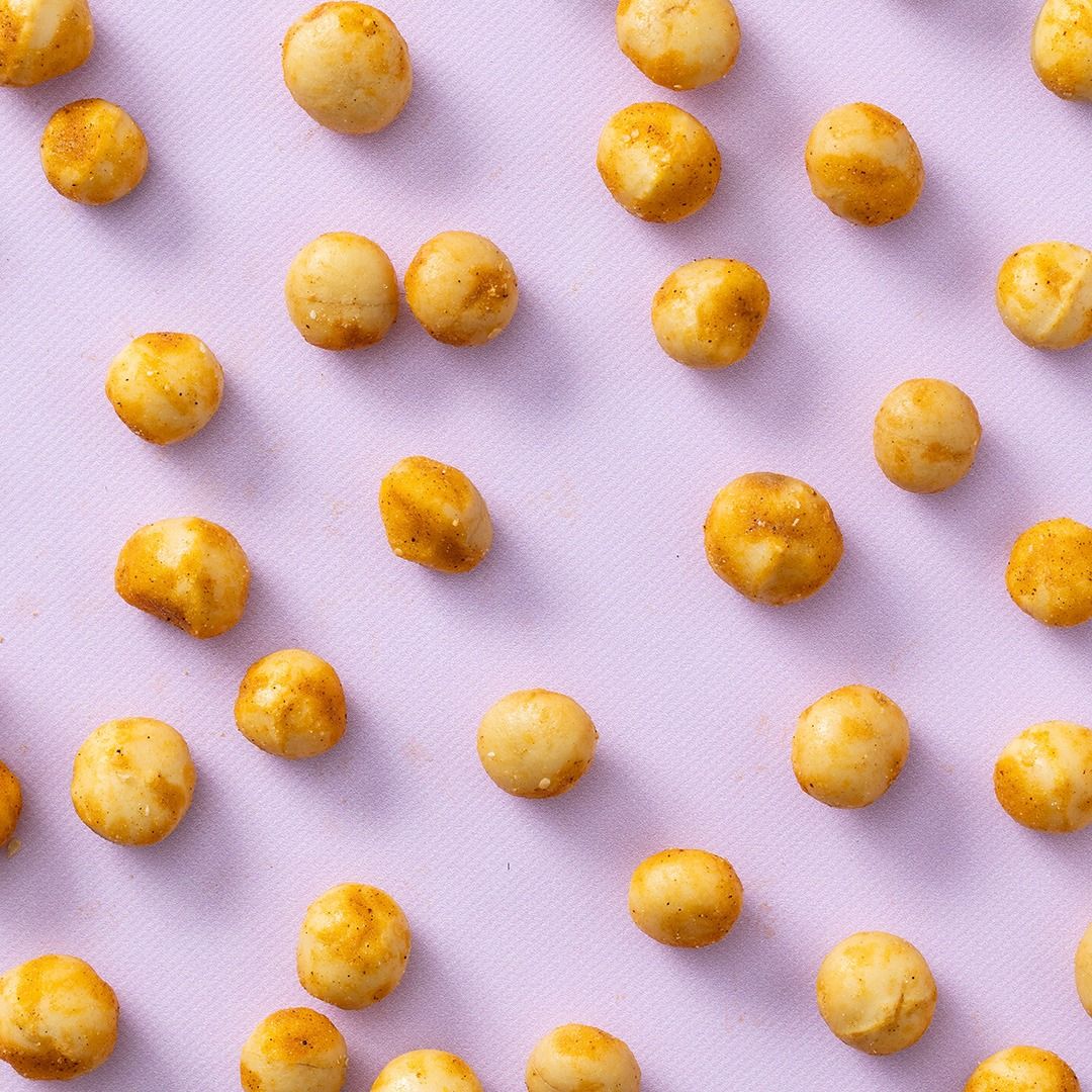 Macadamia noten gebrand gekruid