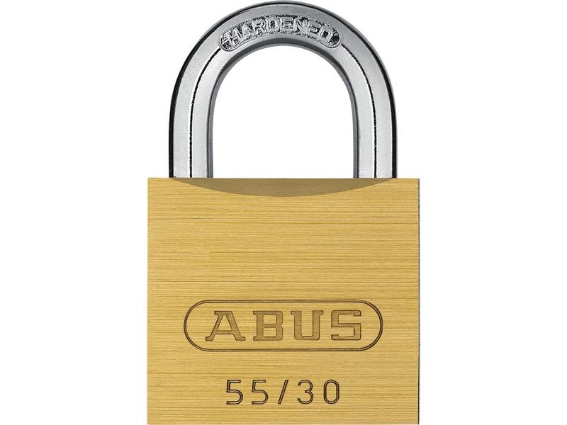 Abus Vorhängeschloss 55/30 Gold Messing Vorhangschloss mit Basisschutz