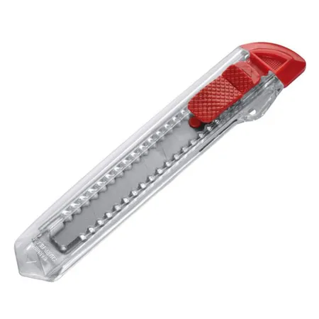 Macma Cutter / Kartonmesser, transparent rot, 10 Stück