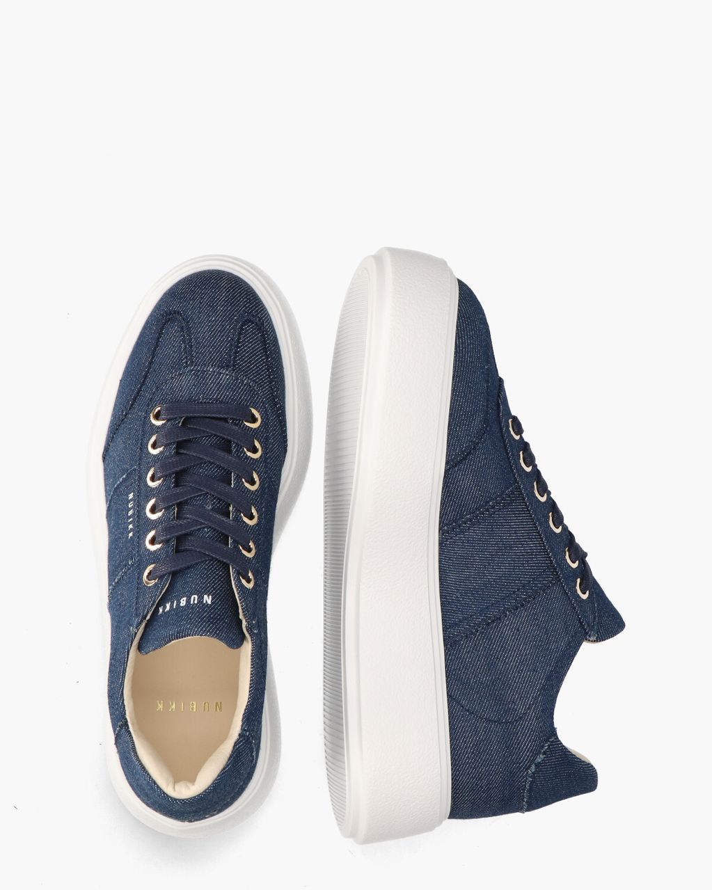 Nubikk Elise Wing Jeansblauw Damessneakers