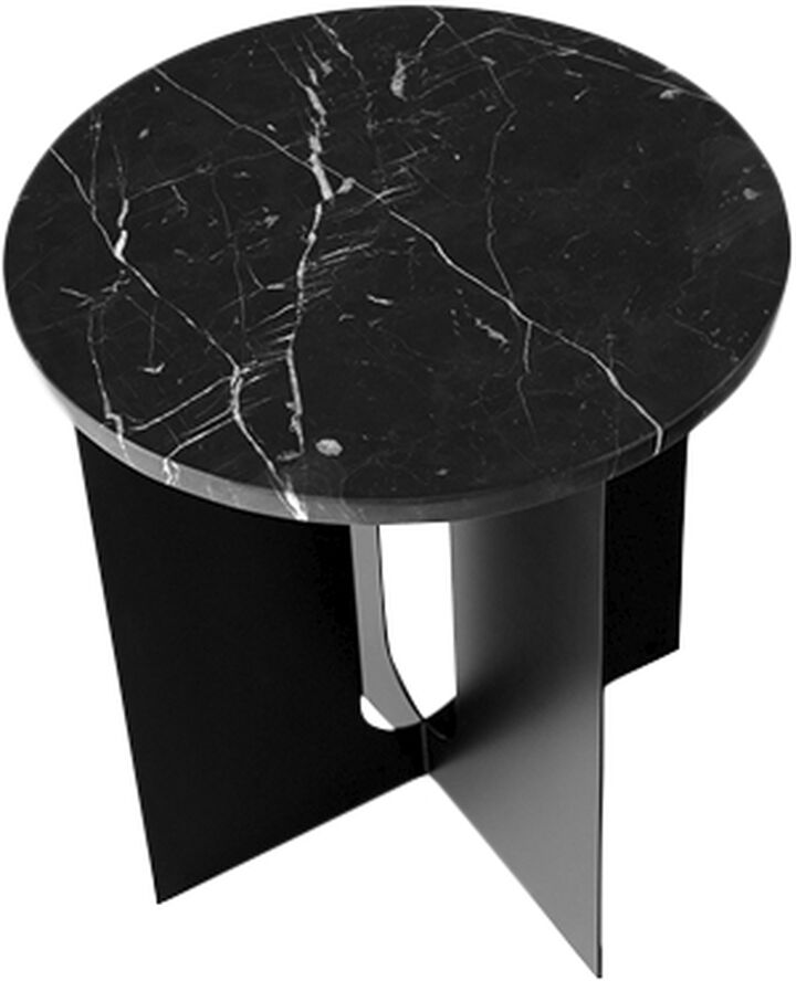 Audo Copenhagen Androgyne Table Top for Side Table, Sort marmor