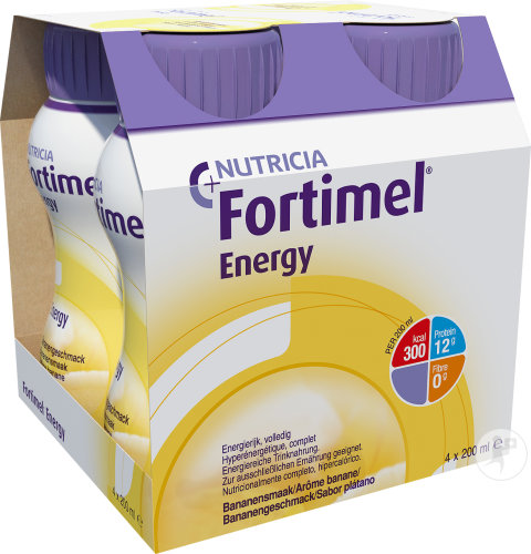 Fortimel 1.5kcal Arôme Banane Complément Nutritionnel Dénutrition Bouteilles 4x200ml