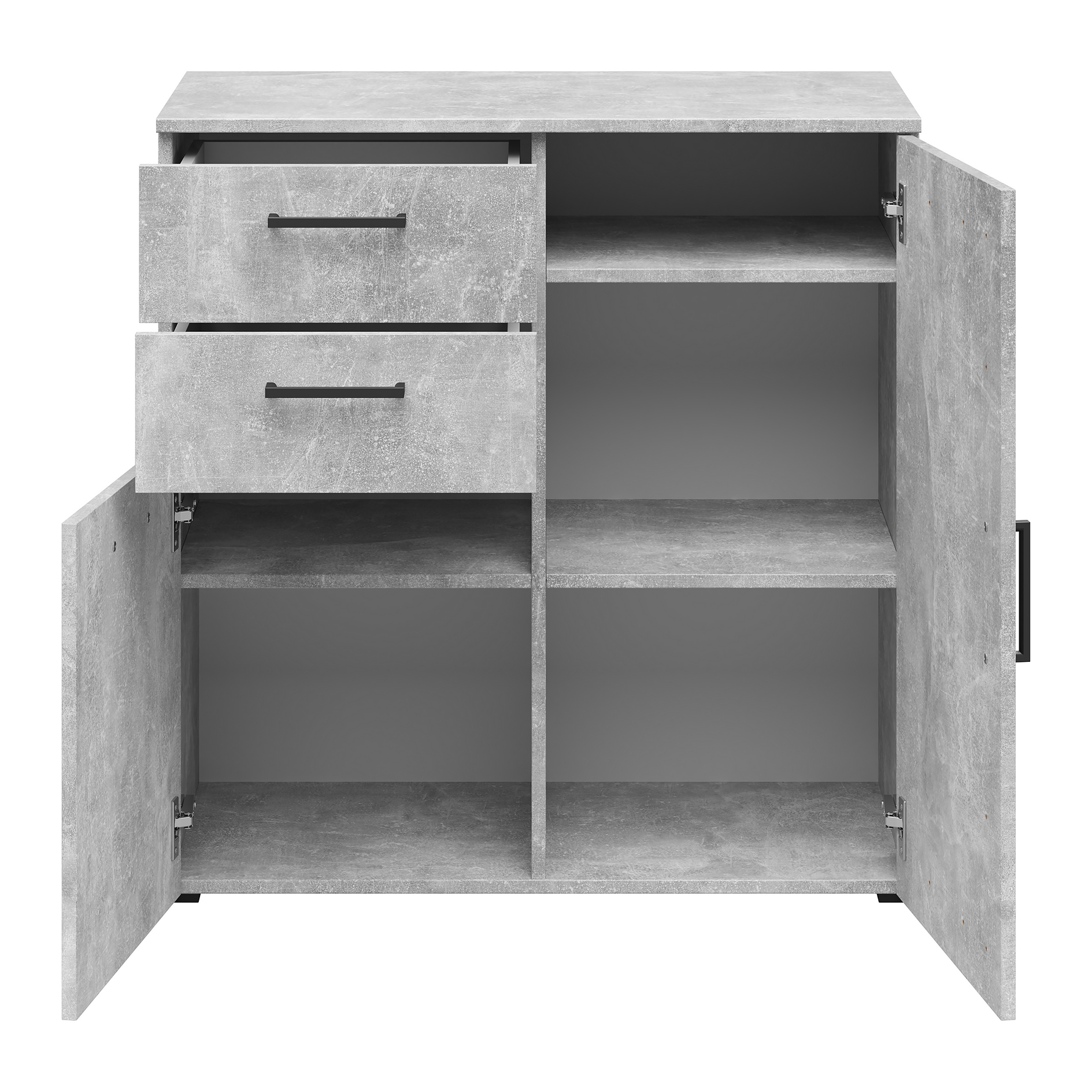 Kommode - Betonoptik - 80 cm breit