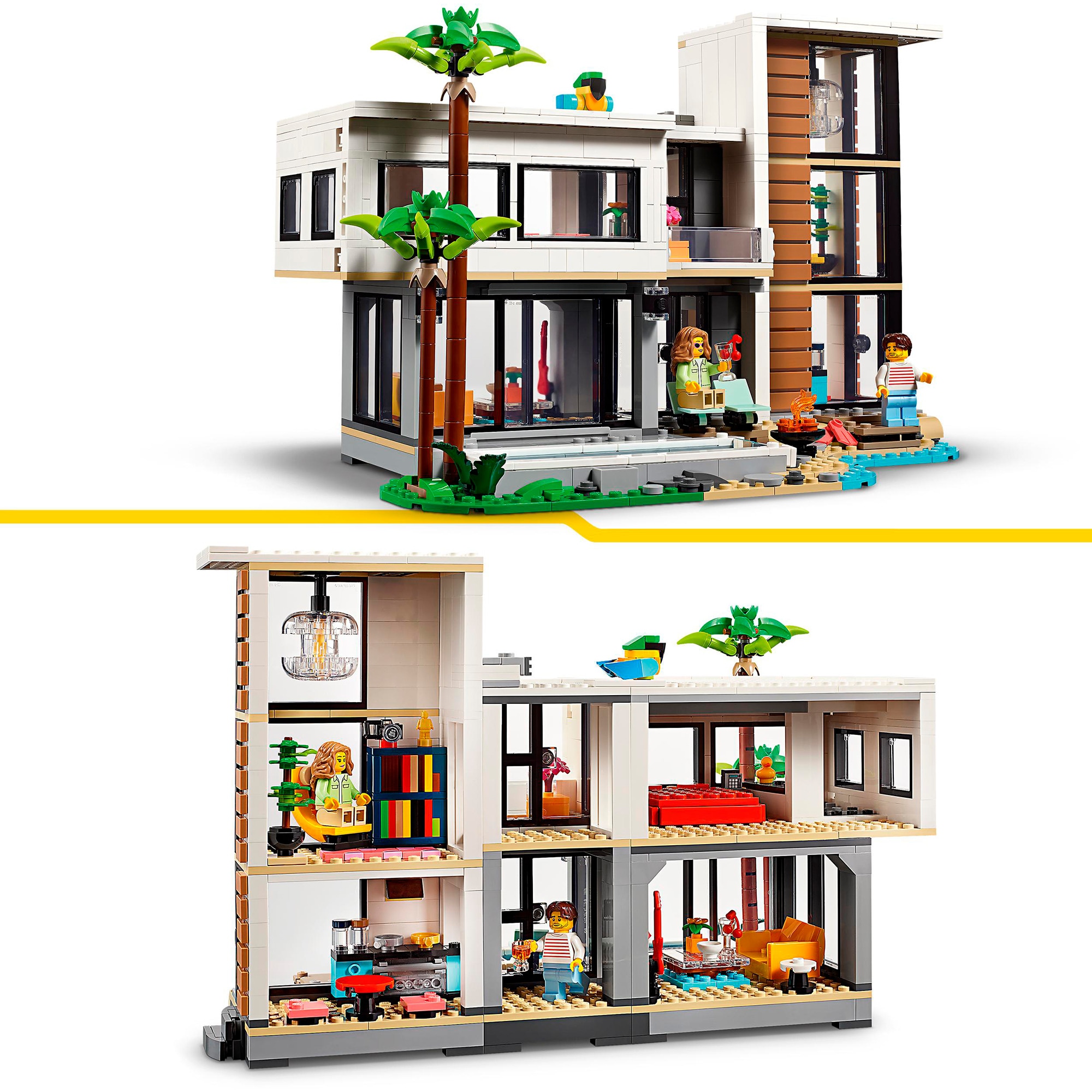 LEGO Konstruktionsspielzeug Creator 3-in-1 Modernes Haus