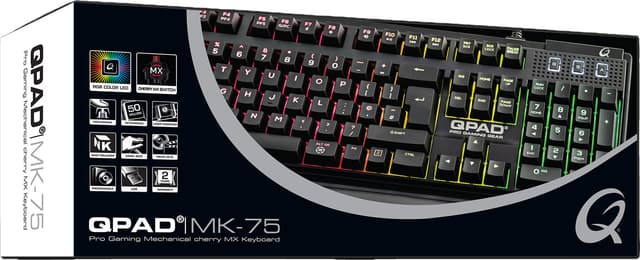 QPAD MK75 gaming-tastatur (sort)