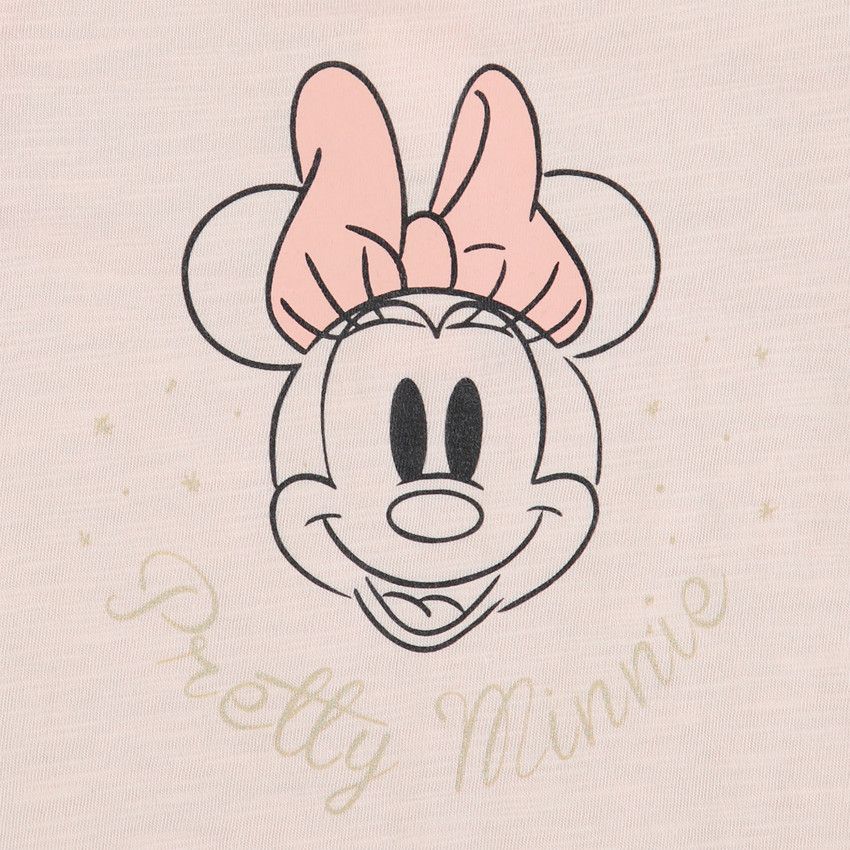 Ensemble avec tunique print Minnie Disney et legging imprimé all-over - Rose