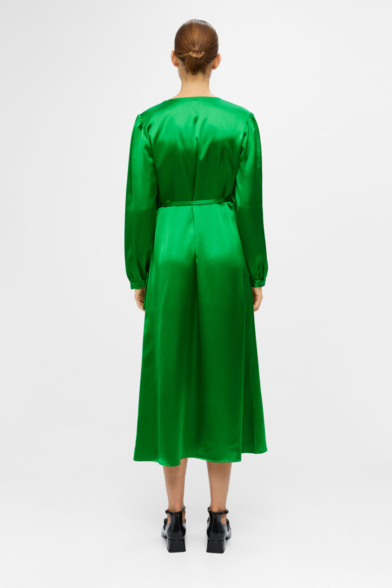 Vestido longo envelope - Verde