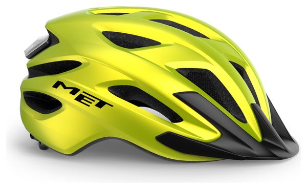 Casque MET Crossover Lime Jaune Metallic Mat
