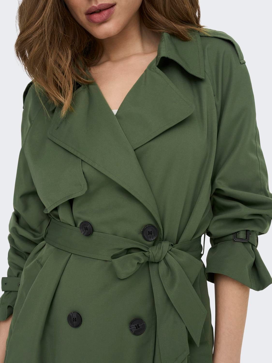 ONLCHLOE Trenchcoat Four Leaf Clover