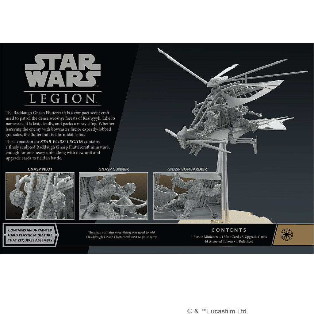 Star Wars Legion: Raddaugh Gnasp Fluttercraft Unit Expansion