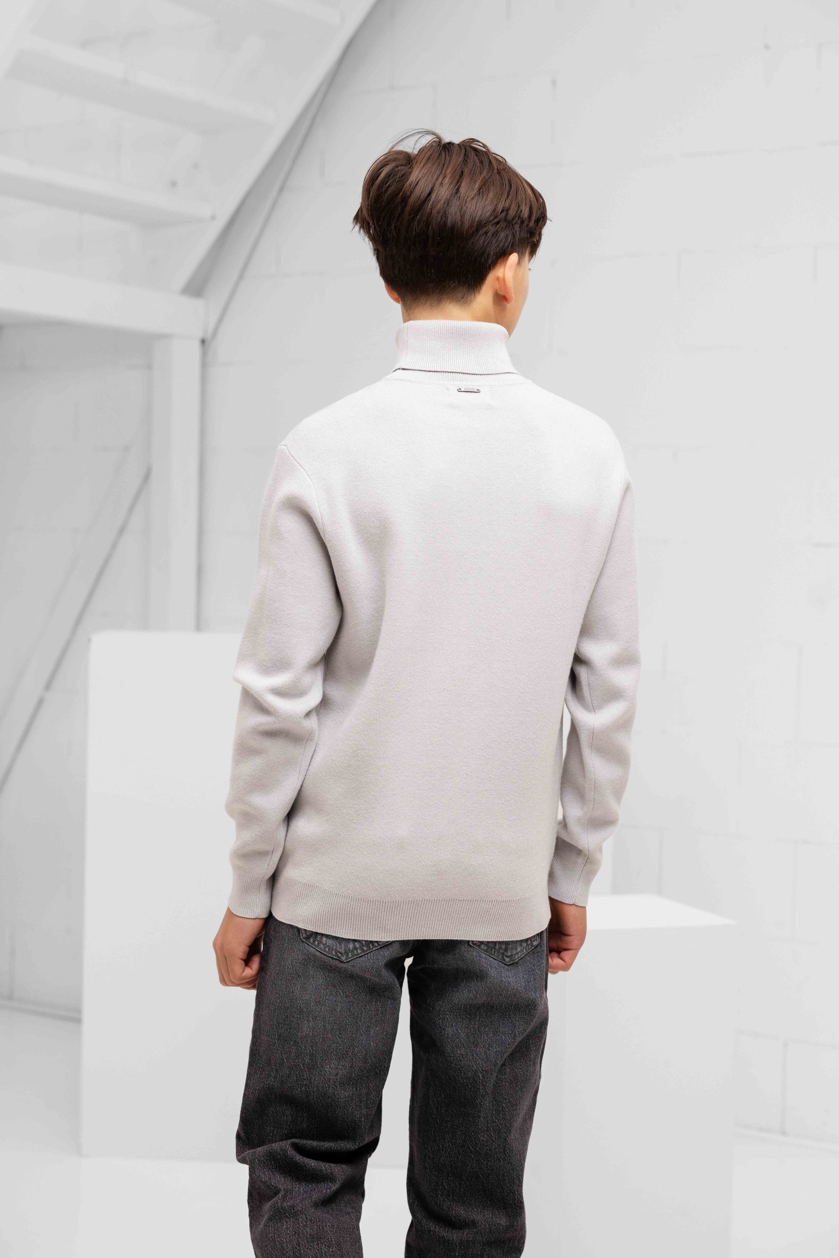Antony Morato Stuttgart Col Sweater Kids Lichtgrijs