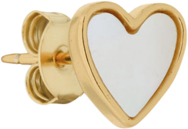 The Earring Shop Love Stud Gold