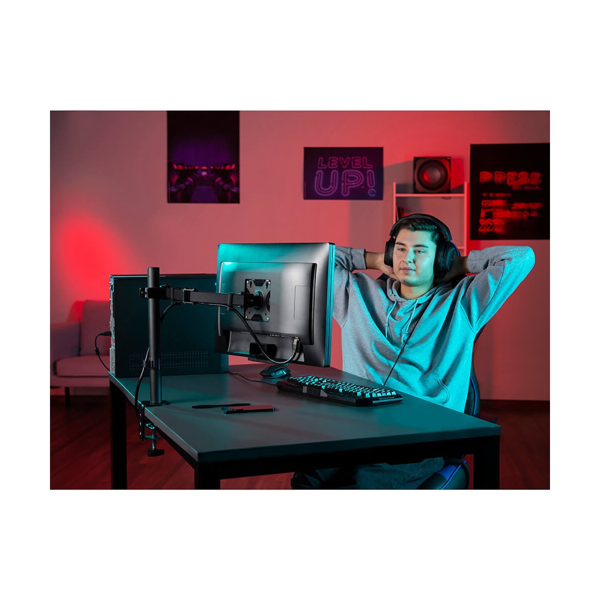 Monitorfeste For En Monitor XL Svart