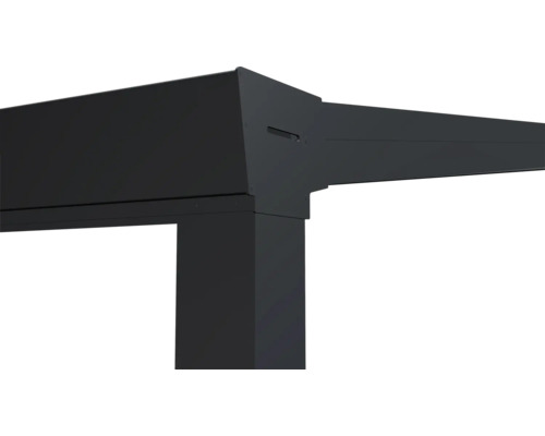 Terrasoverkapping/veranda Easy met LED-verlichting, 400 x 300 cm, antraciet