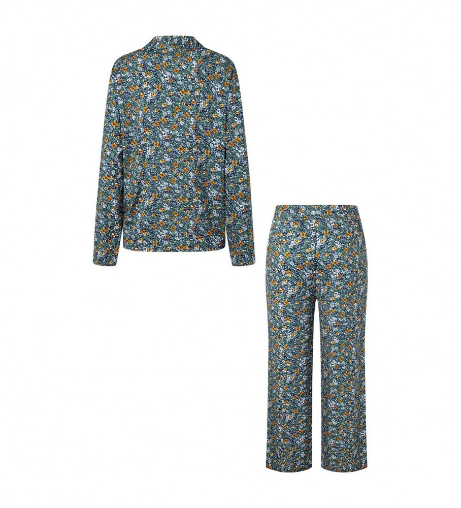 Pijama floral azul-marinho da Pepe Jeans