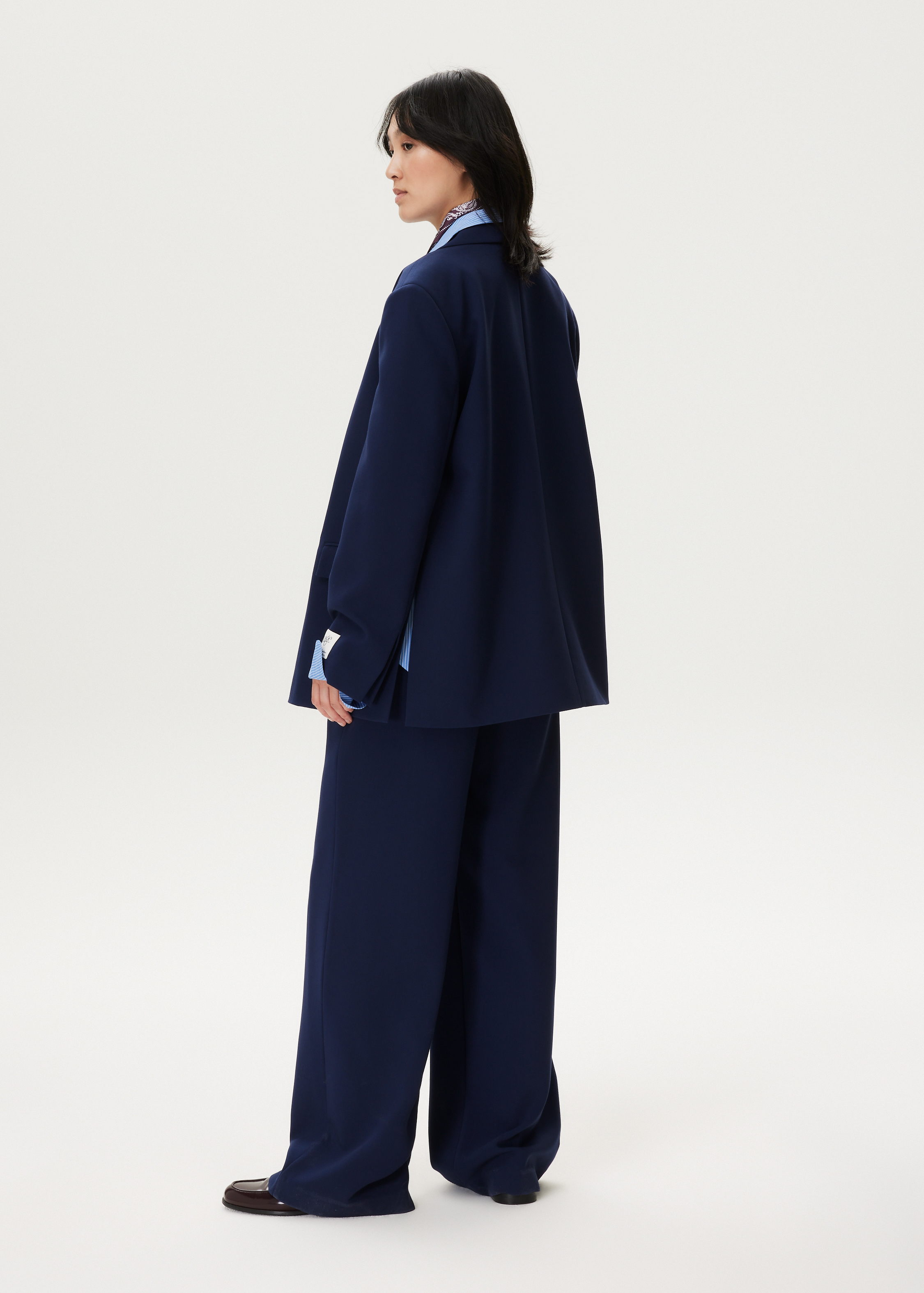 Oversized blazer met split