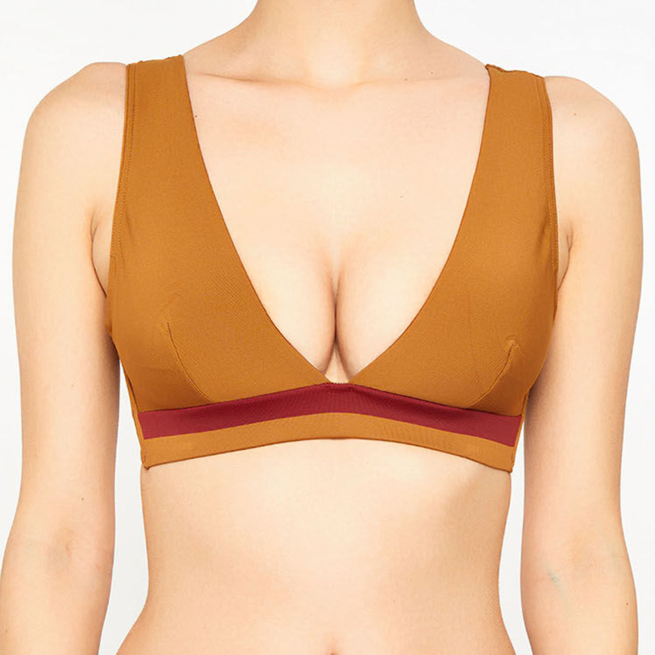Iodus Haut de maillot de bain Iker marron/acajou