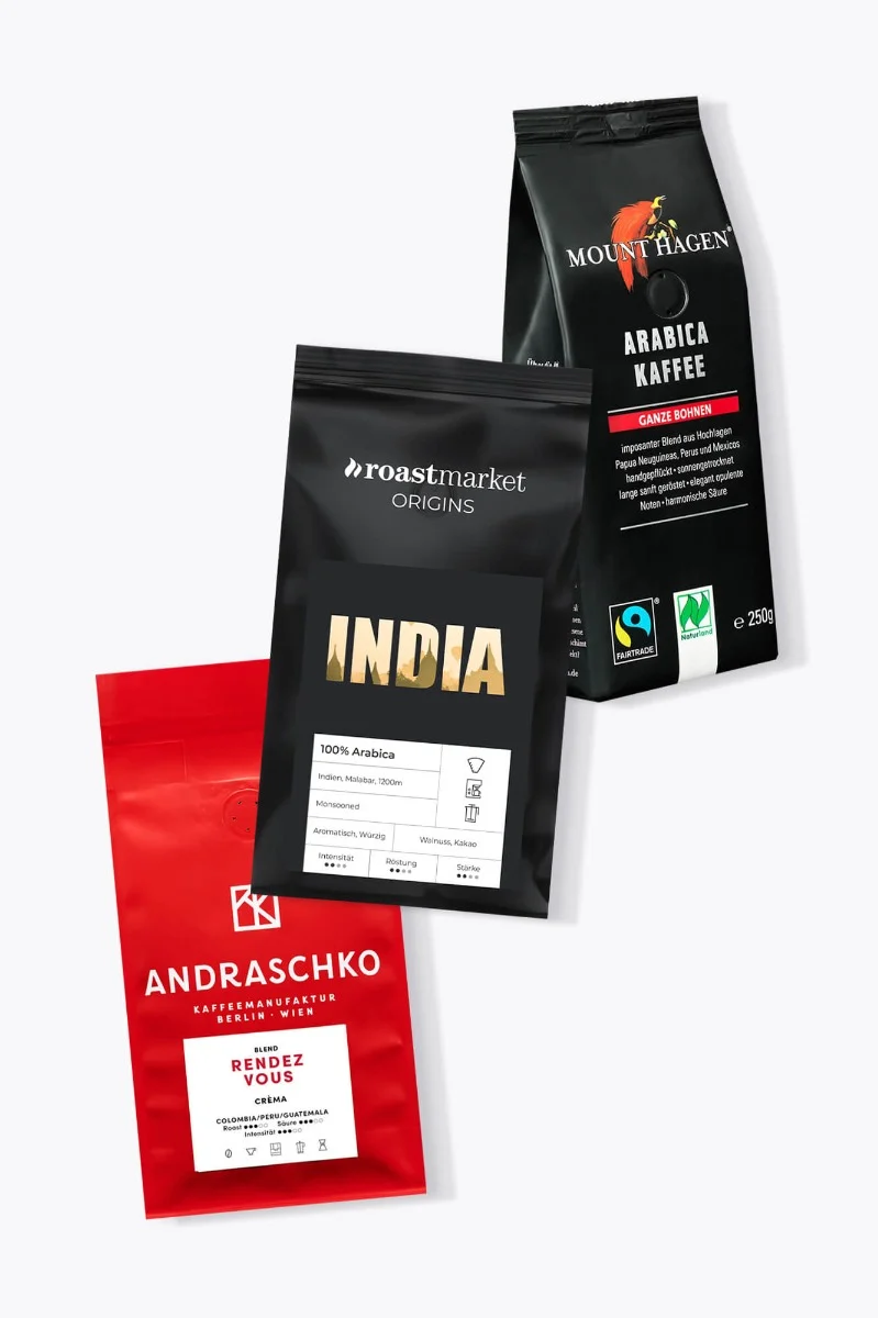 100% Arabica Kaffee - Probierpaket 750g