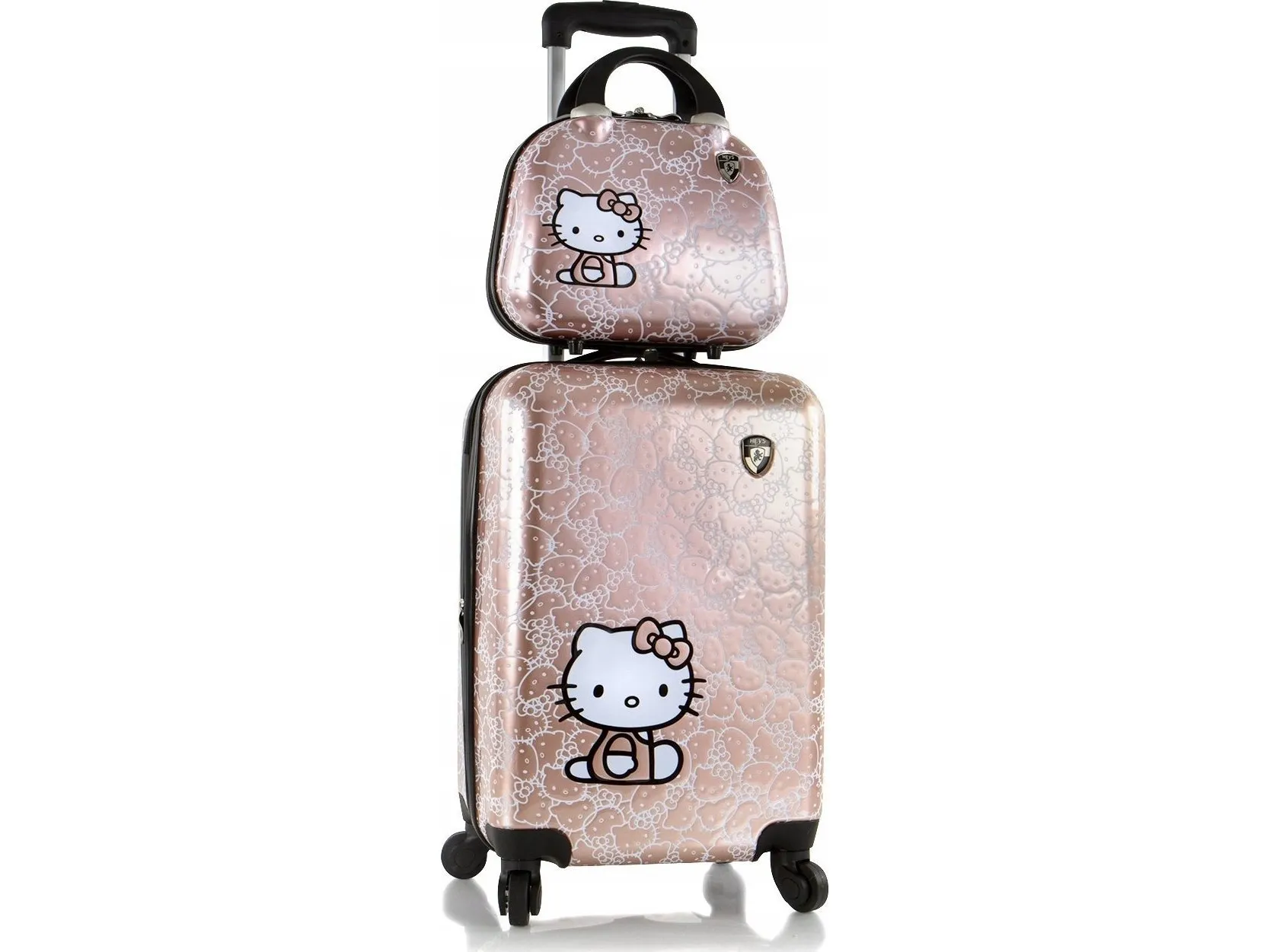 Heys Hello Kitty-kuffertsæt til børn, rosaguld