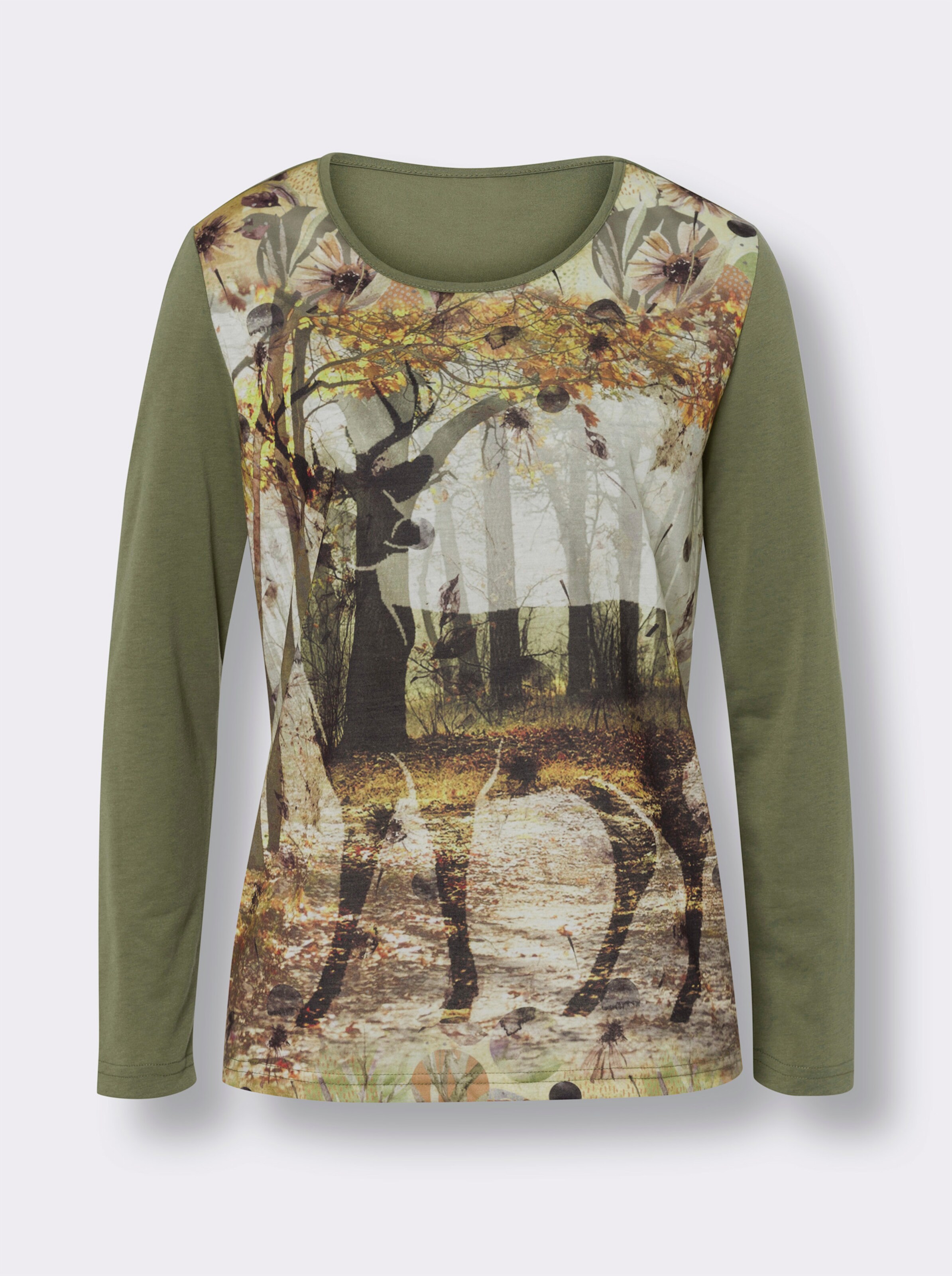 Langarmshirt mit Natur-Motiv