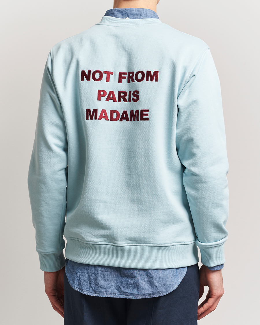 Drôle de Monsieur Slogan Sweatshirt Light Blue